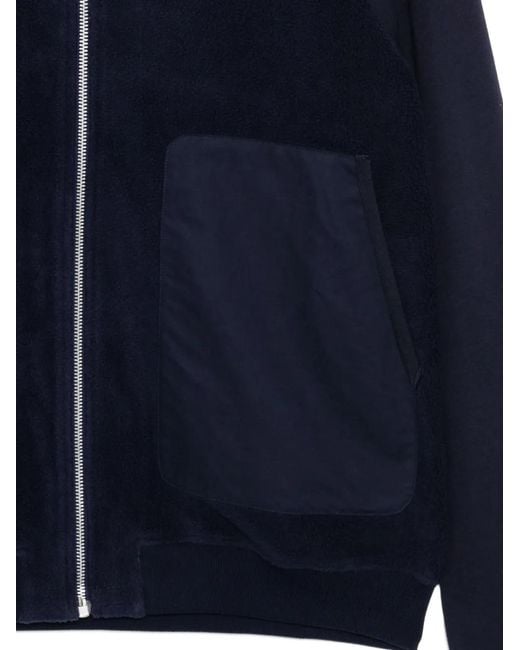 Paul Smith Blue Logo-Embroidered Jacket for men