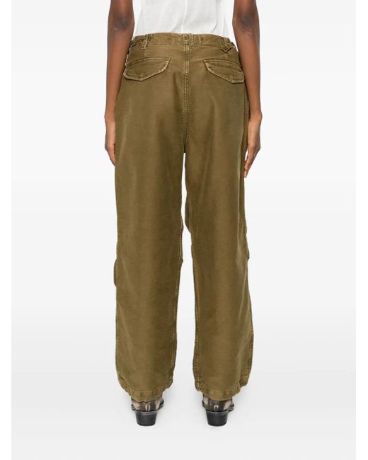 R13 Green Cotton Trousers
