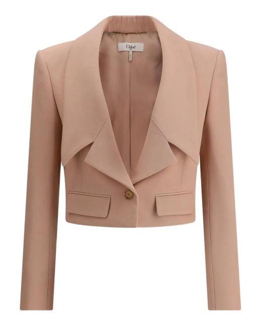 Blazer Crop di Chloé in Pink