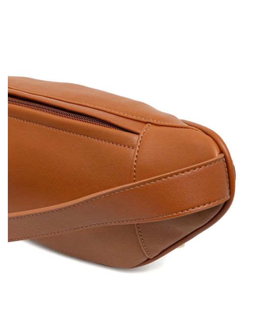 Liu Jo Brown Jacquard-Monogram Belt Bag