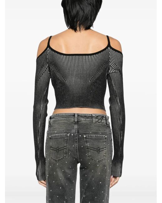 Feng Chen Wang Black Cardigan Mit Cut-Outs