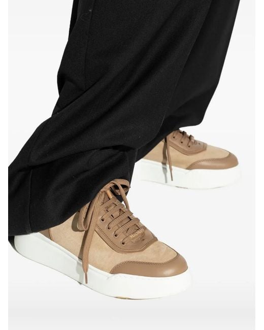 Max Mara Brown Maxi Suede Sneakers