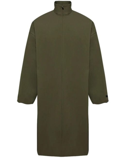 Fear Of God Green Single-Breasted Trench Coat for men