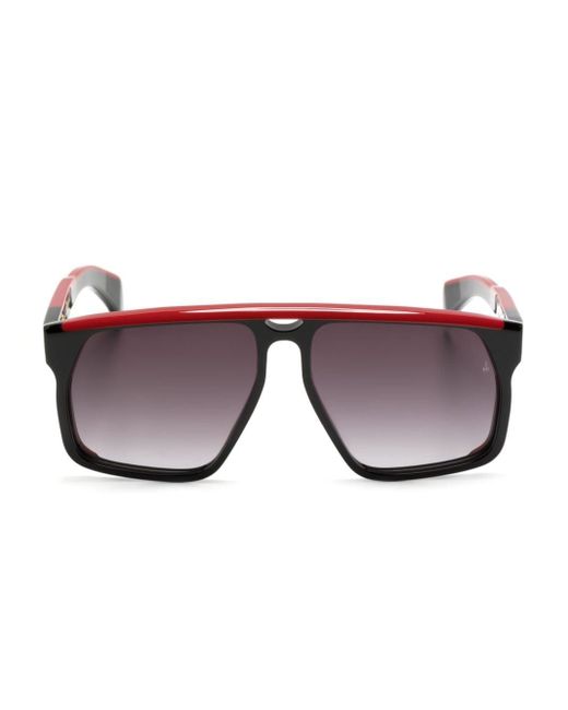 Jacques Marie Mage Black Neptune Sonnenbrille im Oversized-Look