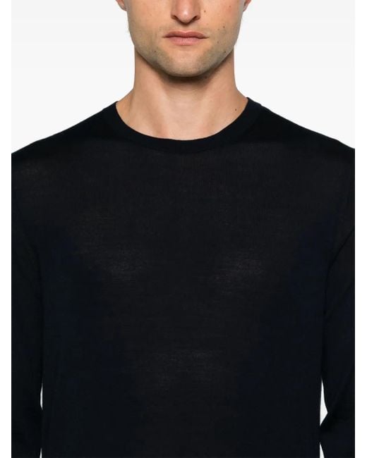 Zegna Blue Crew Neck for men