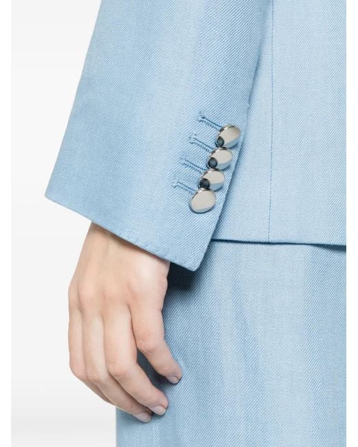 Tagliatore Blue Double-Breasted Blazer