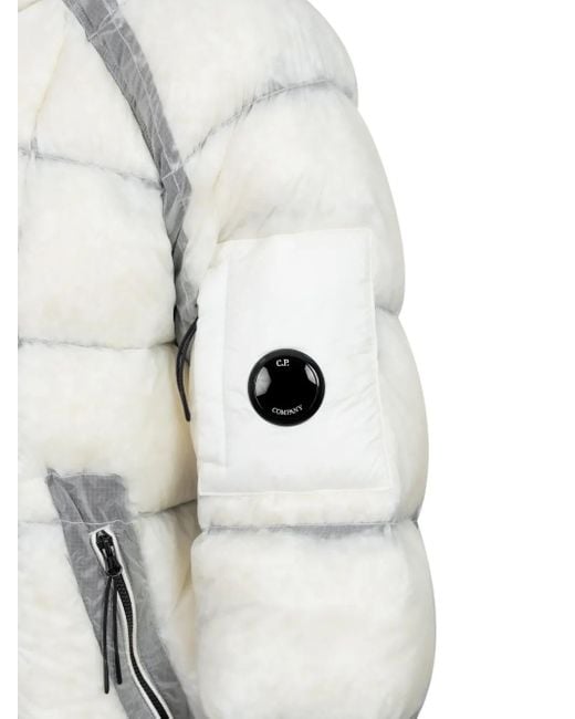 C P Company Natural Dd-Shell Quilted Puffer Jacket for men