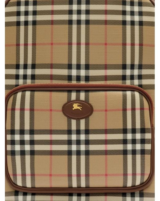Burberry Multicolor Check Backpack for men