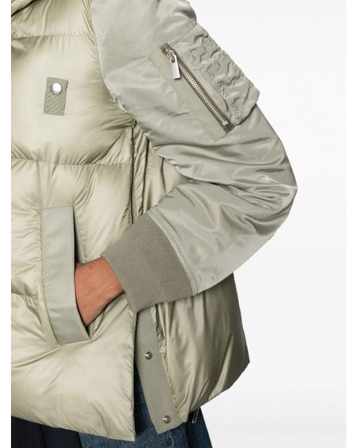 Sacai Natural High-Neck Padded Jacket