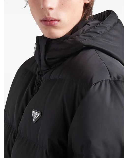 Prada Blue Re-Nylon Down Jacket for men