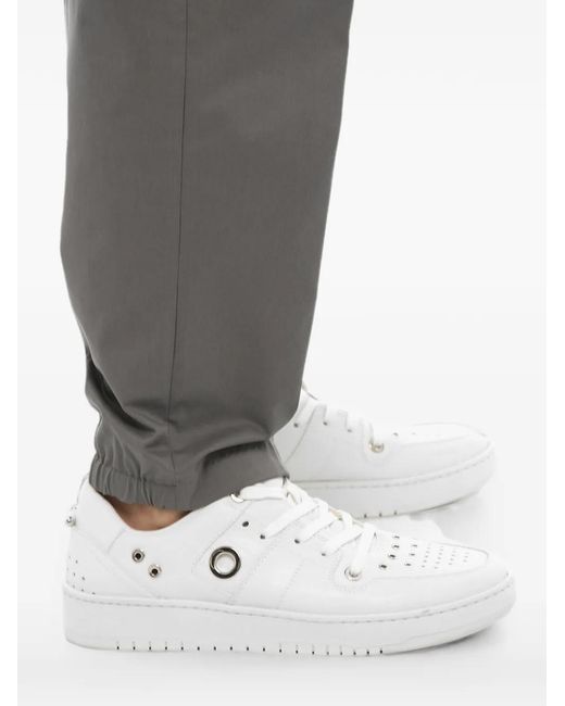 Neil Barrett Gray Slim-Fit Elasticated-Cuff Trousers for men