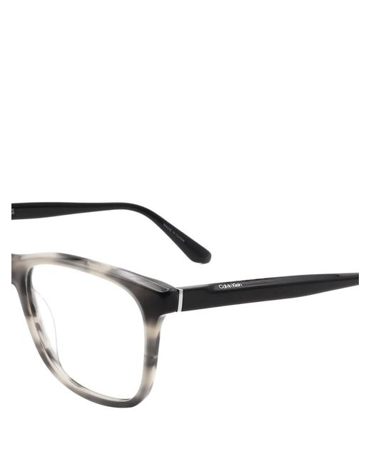 Calvin Klein White Square-Frame Glasses for men