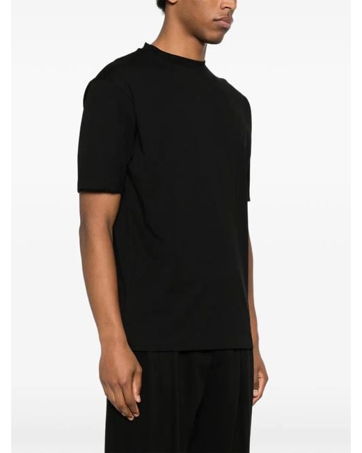 Karl Lagerfeld Black Logo-Motif T-Shirt for men