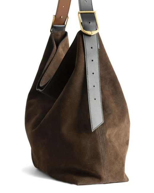 Zadig & Voltaire Black Jane Shoulder Bag Xl Suede Bag