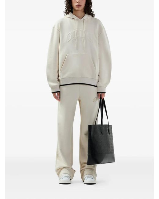 Gcds Natural Logo-Print Track Pants