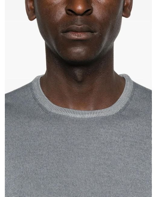 Barba Napoli Pullover Mit Rundem Ausschnitt in Gray für Herren