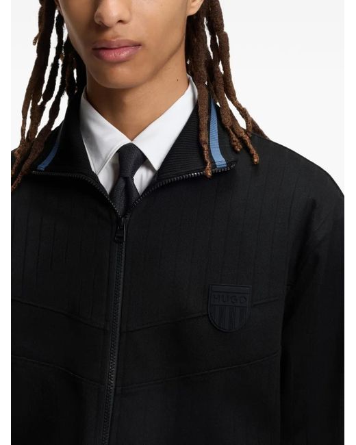 HUGO Black Zip Sweatshirt for men