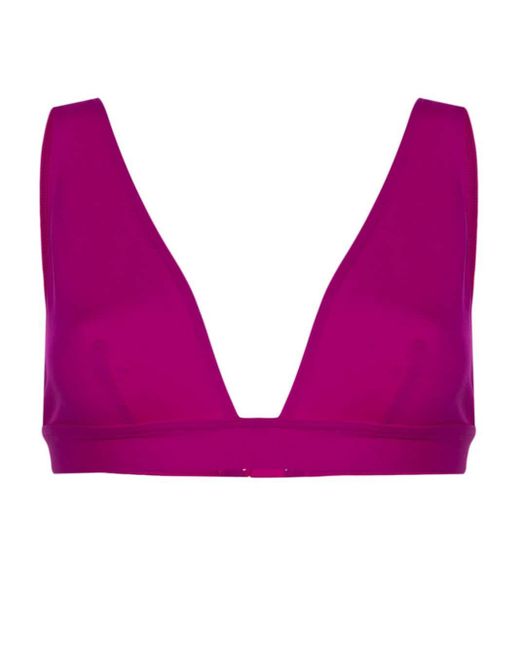 Eres Purple Chrome Triangle-cup Bikini Top