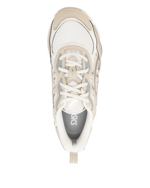 Asics White Panelled-Design Sneakers
