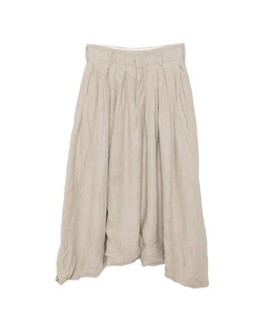 Comme des Garçons Natural Gathered Voluminous Trousers
