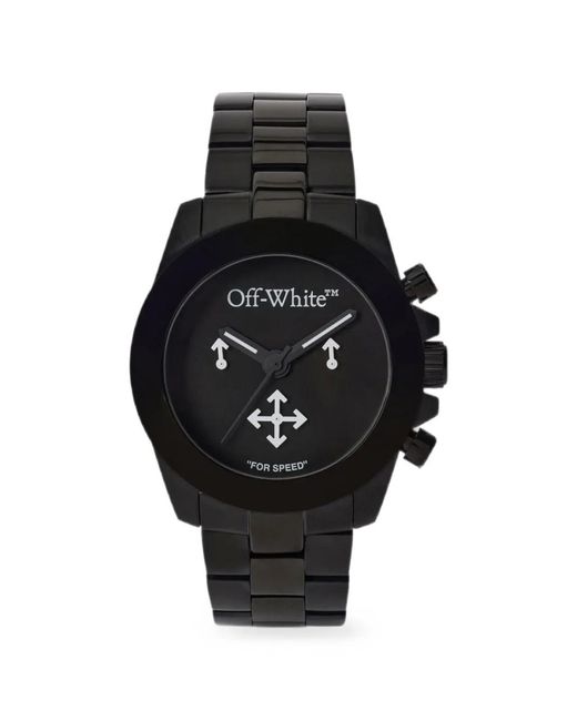 Off-White c/o Virgil Abloh Black Reset Chronograph 40Mm Watch for men