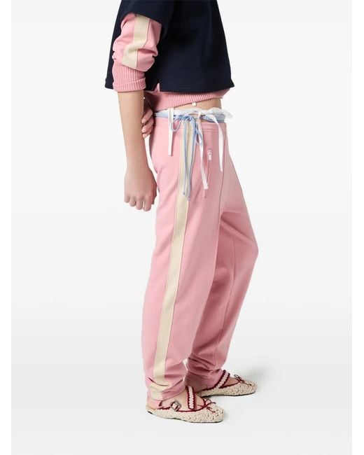 Miu Miu Pink Technical-Fabric Pants