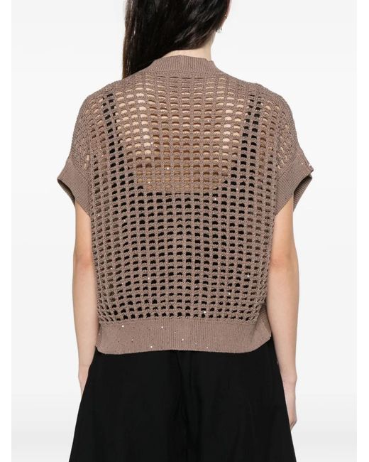Peserico Brown Sweater