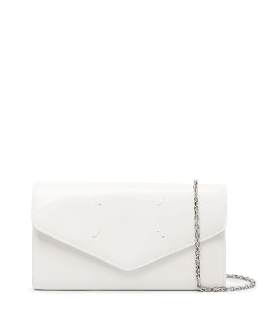 Maison Margiela White Four-stitch Leather Clutch Bag