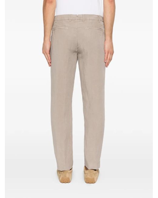 Berwich White Shirred Trousers for men