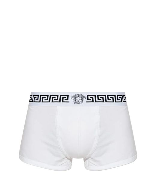 Versace White Cotton-Jersey Trunks for men