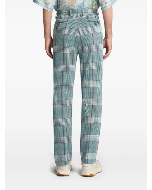 Etro Blue Glen Trousers for men