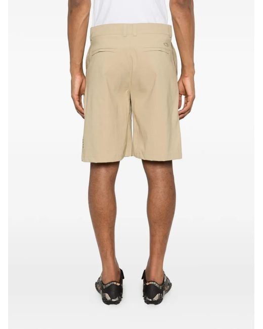 Oakley Natural Pleated Bermuda Shorts for men