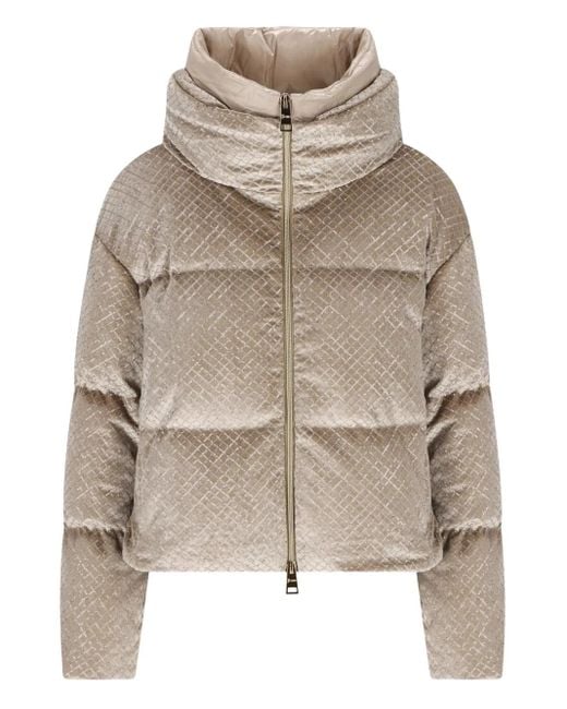 Herno Gray Jacke Mit Pailletten