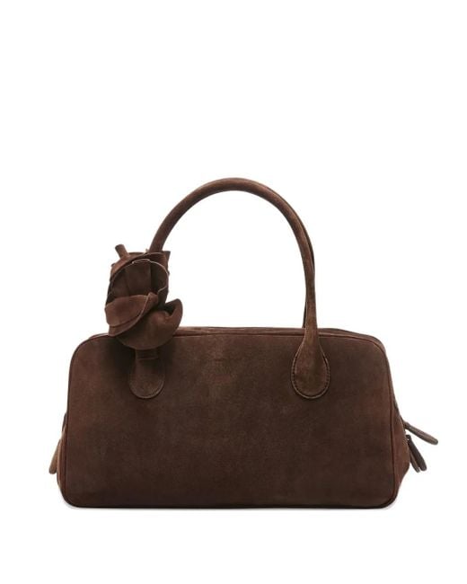 Magda Butrym Brown Brigitte Flower-Detail Tote Bag