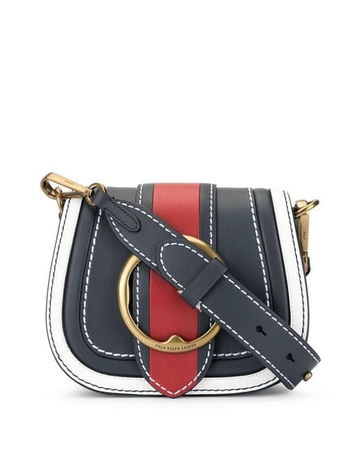 Polo Ralph Lauren Color block Leather Lennox Bag in Blue Lyst UK
