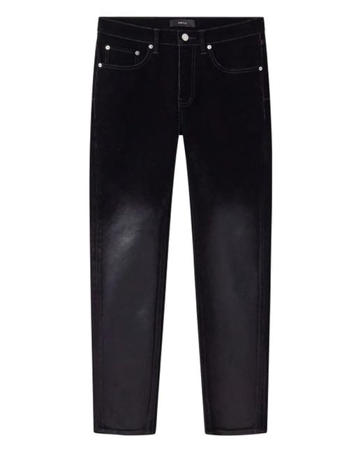 Purple Brand Blue P001 Flock-Dipped Jeans for men