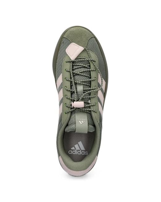 Adidas Green Logo-Patch Toggle-Fastening Sneakers