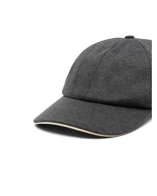 Eleventy Gray Six-Panel Baseball Cap for men