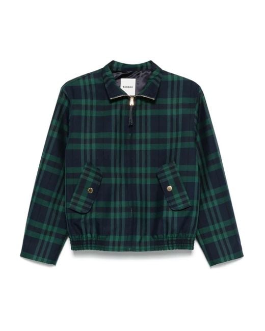 Giacca Tartan di Sandro in Green