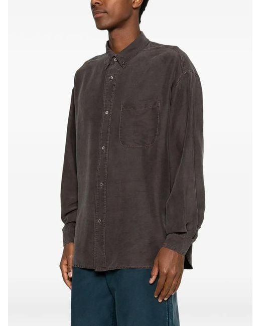 SEWMOD Gray Button-Down Shirt for men