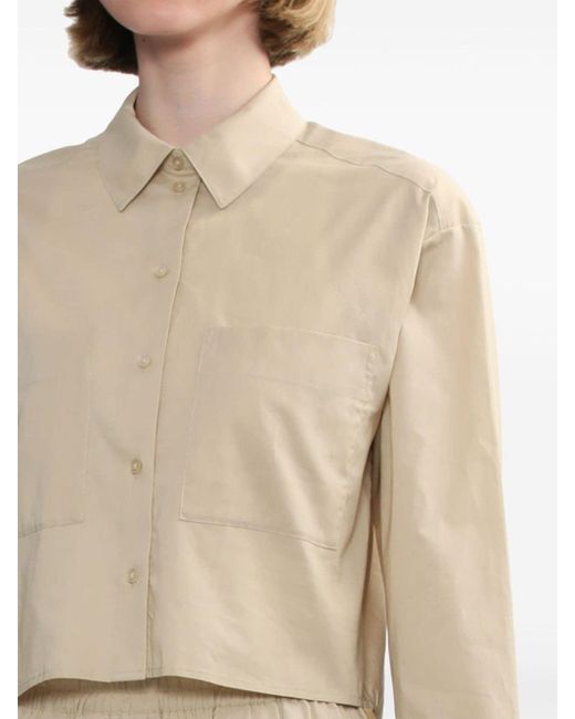 Herskind Natural Cotton Cropped Shirt