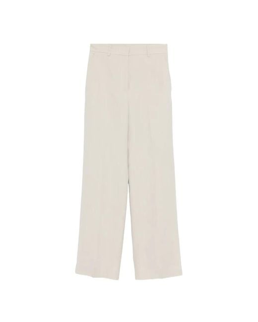 Antonelli White Robina Drawstring Palazzo Pants