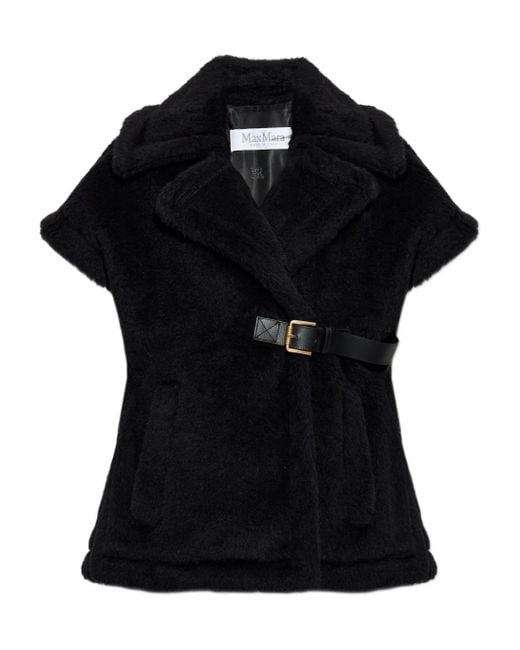 Max Mara Newabav ベルテッド ベスト Black