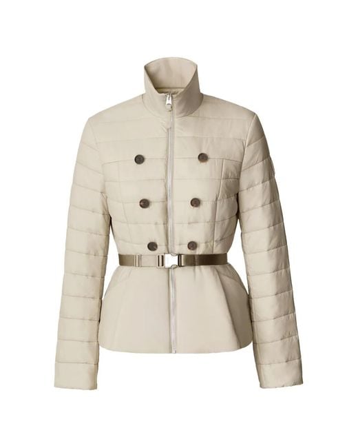 Mackage Natural Veste Matelassée Serafina À Taille Ceinturée