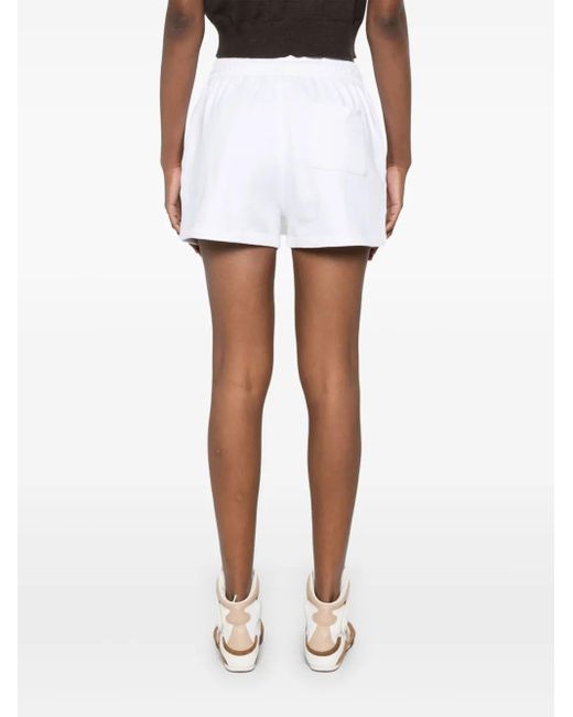 Casablanca White Diamond Column Shorts