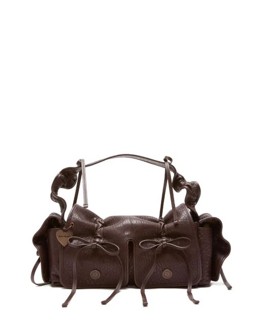Sac Porté Épaule En Cuir À Poches Multiples Acne en coloris Brown