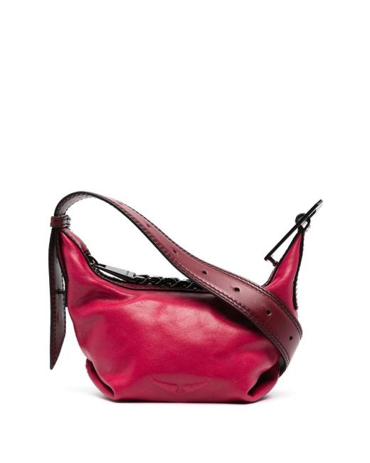 Zadig & Voltaire Leather Small Le Cecilia Shoulder Bag in Pink Lyst