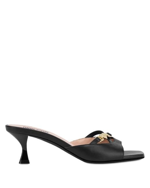 Love Moschino Black Logo Detail Sandals