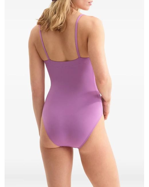 Eres Pink Aquarelle Spaghetti-Strap Swimsuit