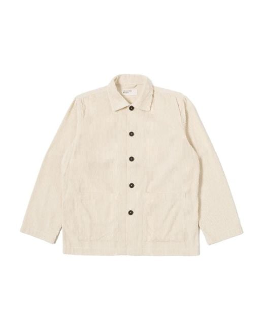 Universal Works Natural Corduroy Pocket Jacket for men